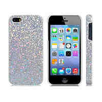 Stunning Flashing Paillette Decorated Plastic Case for iPhone 5S/5