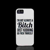 Phrase Pattern Hard Cover for iPhone 5 Case for iPhone 5 S