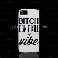 Phrase Pattern Hard Cover for iPhone 5 Case for iPhone 5 S