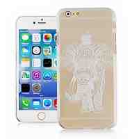 The Elephant Pattern Transparent Phone Case Back Cover Case for iPhone6 Plus Case