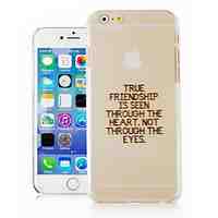 English Font Pattern Transparent Phone Case Back Cover Case for iPhone6 Case