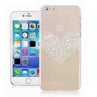 Love Design Pattern Transparent Phone Case Back Cover Case for iPhone6 Case