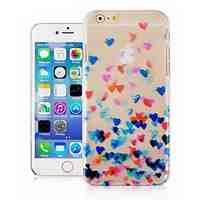 Color of Love Pattern Transparent Phone Case Back Cover Case for iPhone6 Case