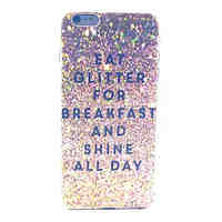 Glitter Breakfast  Pattern PC Hard Case for iPhone 6 Plus