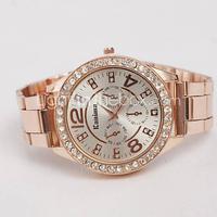 Women's Watch Lovers Fashion Diamond Watches Swiss Quartz Alloy Steel Watch