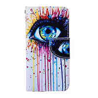 Color Tears  Pattern PU Leather Phone Case For iPhone 6