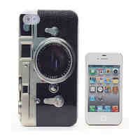 Retro Camera Pattern Mirror Hard Case for iPhone 4/4S