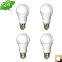 4PCS DUXLITE  A60 E27 9W(=Incan 60W) CRI>80 COB LED 850LM 3000K Warm White Light LED Globe Bulb (AC 100-240V)