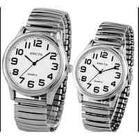 Couple's Casual Digital Clear Dial Quartz Wrist Watch Elderly Man's Watch