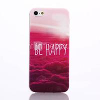 Red Cloud Pattern TPU Material Phone Case for iPhone 5/5S