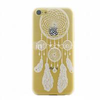 White Campanula Pattern Ultrathin Hard Back Cover Case for iPhone 5C