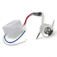 1W 20-100LM Warm White/Red/Green/Blue/Yellow Silver LED Ceiling Lamp Down Light with LED Driver (AC 85~265V)