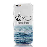 Anchors Pattern TPU Material Phone Case for iPhone 6