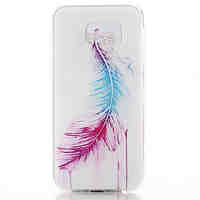Feather Pattern TPU Material Soft Phone Case for Samsung GALAXY S6 edge  S6 S5Mini