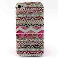 Stripe Pattern TPU Material Soft Phone Case for iPhone 4/4S