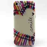 Pencil Heart Pattern TPU Material Soft Phone Case for iPhone 5C