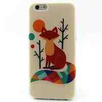 Fox Pattern TPU Material Soft Phone Case for iPhone 6