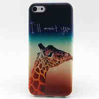 Giraffe  Pattern TPU Phone Case for iPhone 5C