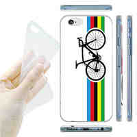 Colorful Bicycle Pattern TPU Soft Back Case for iPhone 6/6S