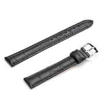 Unisex Genuine Leather Watch Strap 16MM(Black)