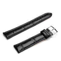Unisex Genuine Leather Watch Strap 20MM(Black)