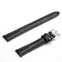 Unisex Genuine Leather Watch Strap 14MM(Black)