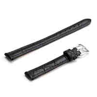 Unisex Genuine Leather Watch Strap 12MM(Black)