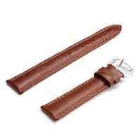 Unisex Genuine Leather Watch Strap 18MM(Brown)