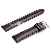 Unisex Genuine Leather Watch Strap 22MM(Brown)