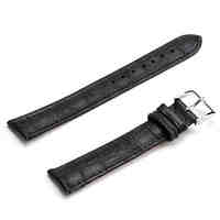 Unisex Genuine Leather Watch Strap 18MM(Black)