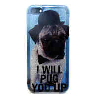 The dog Pattern with shimmering TPU Soft Case for iPhone 5/iPhone 5S