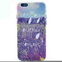 Lavender Pattern TPU Material Phone Case for iPhone 5C