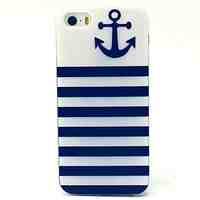 Navy Anchors Pattern TPU Material Phone Case for iPhone 5C