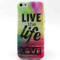 Life Pattern TPU Material Phone Case for iPhone 5C