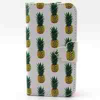 Pineapple Pattern PU Material  Case for iPhone 4/4S