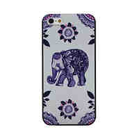 Elephant Pattern PC Phone Case For iPhone 5/5S