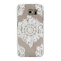 White Pattern PC Material Phone Case for Samsung Galaxy S6 S6 Edge