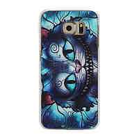Cat Pattern PC Material Phone Case for Samsung Galaxy S6 S6 Edge