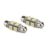 37mm 1.5W 8x5050 SMD White Light Festoon LED Bulb 