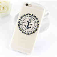 Ship Anchors Pattern TPU Soft Case for iPhone 6/6S