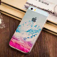 Snow Capped Mountain Pattern TPU Soft Case for iPhone 5/5S