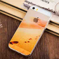 Desert Travel Pattern TPU Soft Case for iPhone 5/5S