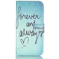 Always Love Pattern PU Leather Phone Case For iPhone 6