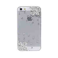 Cherry Pattern Metal Jewelry Back Case for iPhone 5C