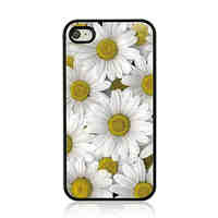 Daisy Leather Vein Pattern Hard Case for iPhone 4/4S