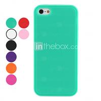 Solid Color Soft Case for iPhone 5/5S (Assorted Colors)