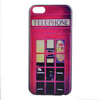 Telephone Booth Pattern PC Hard Case for iPhone 5C