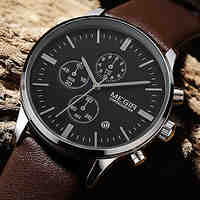 MEGIR Mens Watches Brand Luxury 2015 Business Watch  Quartz-Watch and Waterproof Outdoor Chronograph