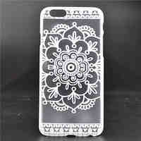 White Flower Pattern PC Material Phone Case for iPhone 6