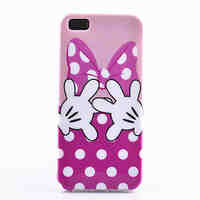 Bow Gloves Pattern TPU Soft Phone Case for iPhone 5/5S